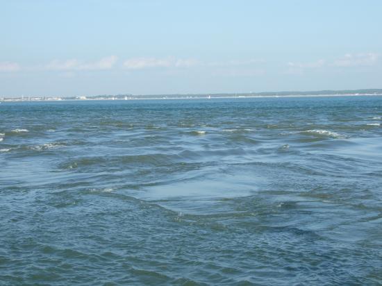  courant de l'eau de l'estuaire et l'océan